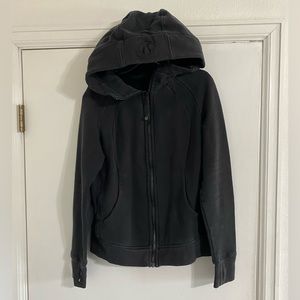 Black Lululemon Scuba Zip Hoodie Size 8